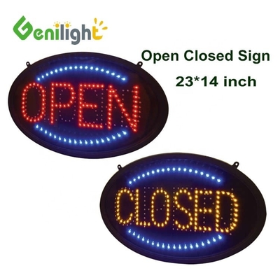 Pancarta abierta en interiores con luces LED 1,5 kg 30000 horas de vida útil Diseño colgante