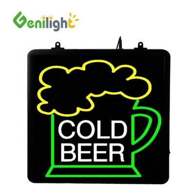 Signo de neón de cerveza con función de pantalla de animación