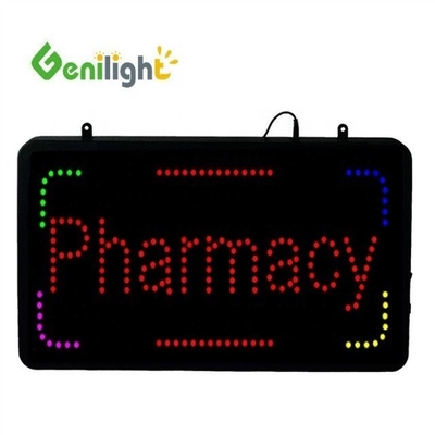 GLT-LSA2213-096 Signo de farmacia brillante en forma de rectángulo para interiores
