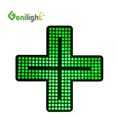 GLT-LSA2213-096 Signo de farmacia brillante en forma de rectángulo para interiores
