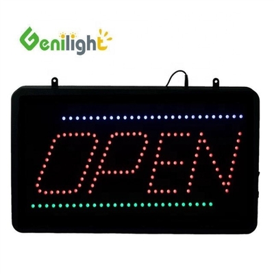 LED animado a todo color OPEN Señales comerciales para ventanas de tiendas