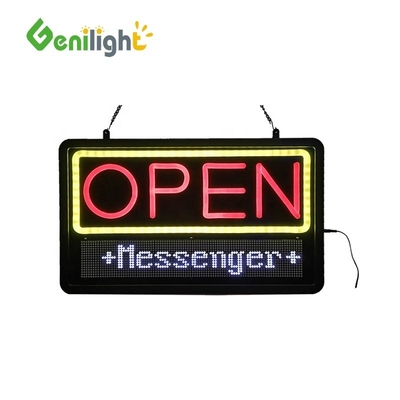 LED animado a todo color OPEN Señales comerciales para ventanas de tiendas