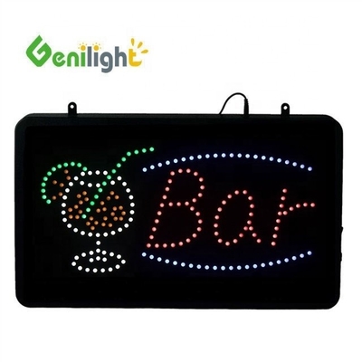 Alta luminosidad Genilight interior 22 * 13 pulgadas Brillante parpadeo BoBa luz de té LED neón Signo con logotipo de la taza