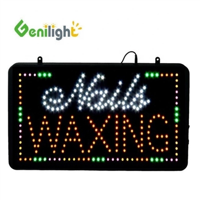 Atractiva publicidad LED Uñas Spa Signo con número de teléfono Genilight Interior 22 * 13 pulgadas