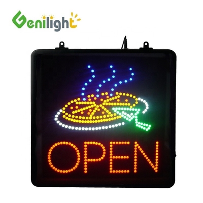 1 Consumo de energía Rectángulo parpadeante de color LED Ventana de pizzería abierta Señal comercial