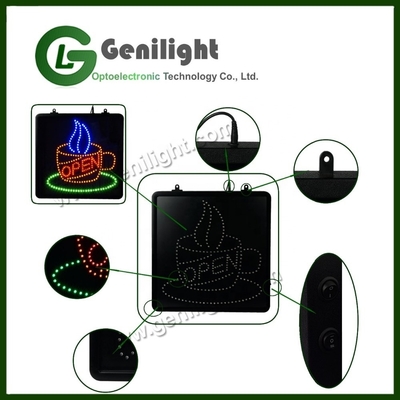SDK Función Batería Alimentada Flashing LED Pizza Shop Tabla de señalización abierta con animación
