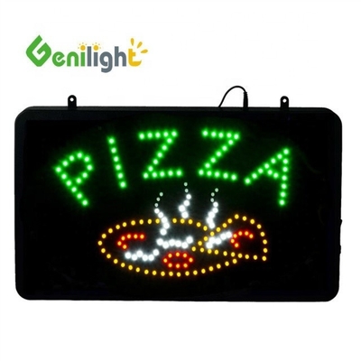 Iluminación de forma personalizada LED pizzaría de pantalla de la señal para la ventana de la tienda en el material de PC