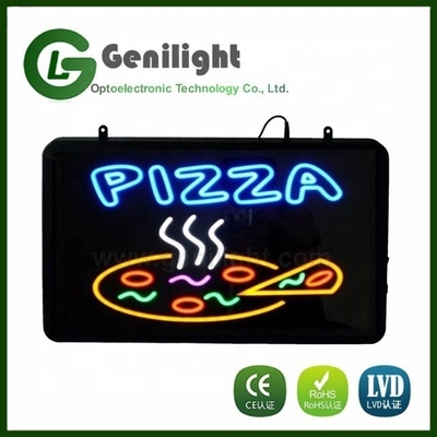 Batería recargable alimentada con 12V Personalizado con pizzería con cartel de neón CE ROHS LVD certificado