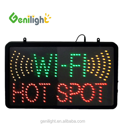 Signo LED de 100000h de vida útil de luz para punto de acceso abierto y cafetería de Internet Wi-Fi gratuita