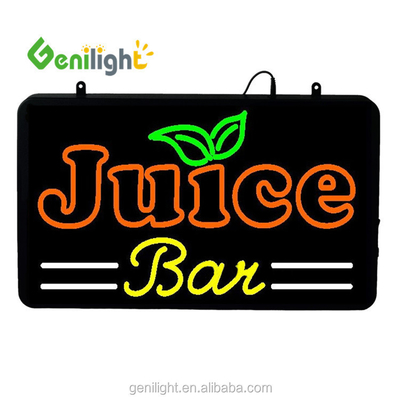 GLT-LSN5633-016 Neón de la ventana de publicidad de la barra de jugo con fuente de luz LED de 5 mm u 8 mm