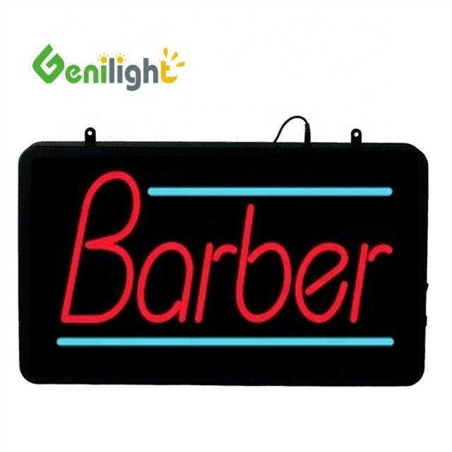 Genilight 56*33 cm LED Neon Sign para barbería atractivo y marketing eficaz