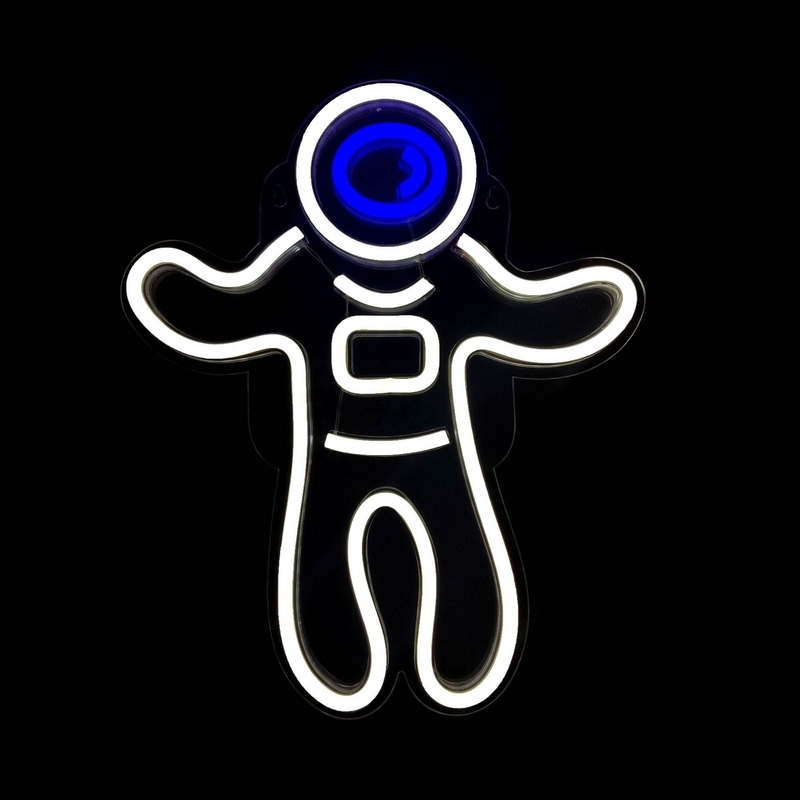 Consumo de energía 1 Astronauta proyector de luz de neón espacios LED signos para la decoración de la pared del dormitorio