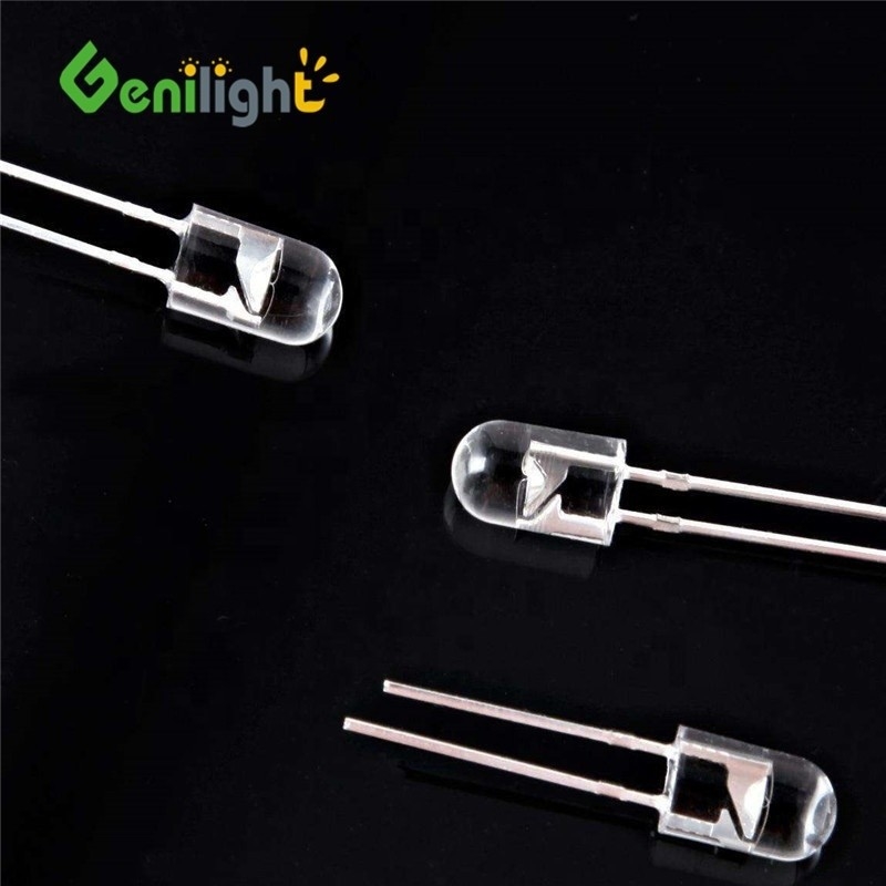 F3 3MM 2-Pin Highlight LED Bulb Emitting Diodes Rojo/verde CC -40-60 Capacidad Vr
