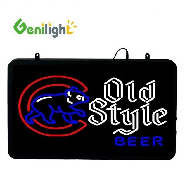 Indicador de neón LED personalizado para la pizarra de la tienda de bares Animación acrílica Material de resina epoxi
