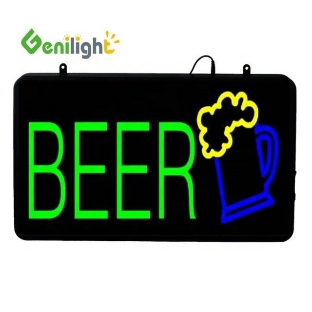 LED Bar Pub Pared Iluminada Signo Rectángulo Forma de la instalación colgante hecha conveniente