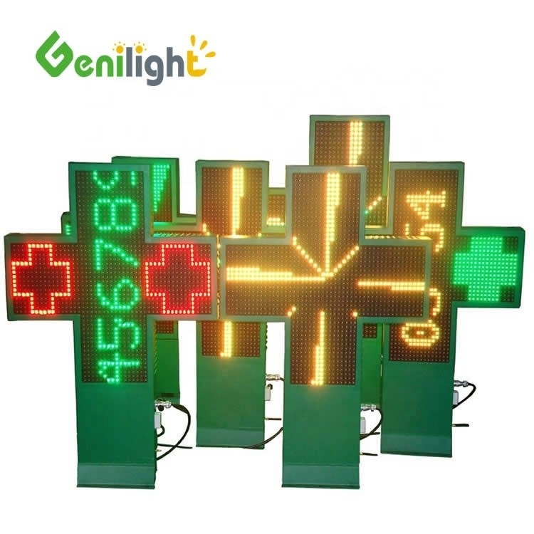 Signo de farmacia LED a todo color con control WIFI y configuración de píxeles 1G