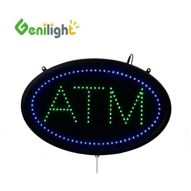 Ahorro energético de luz LED ATM Carta de signo con el certificado de potencia de luz de la frontera CE RoHS LVD etc Duración de vida horas -
