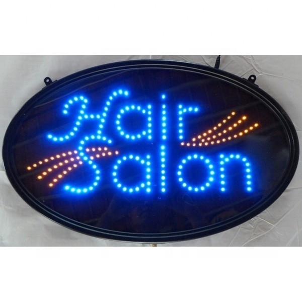 50000 horas de trabajo de toda la vida Oval LED Sign para salón de belleza Rendimiento superior