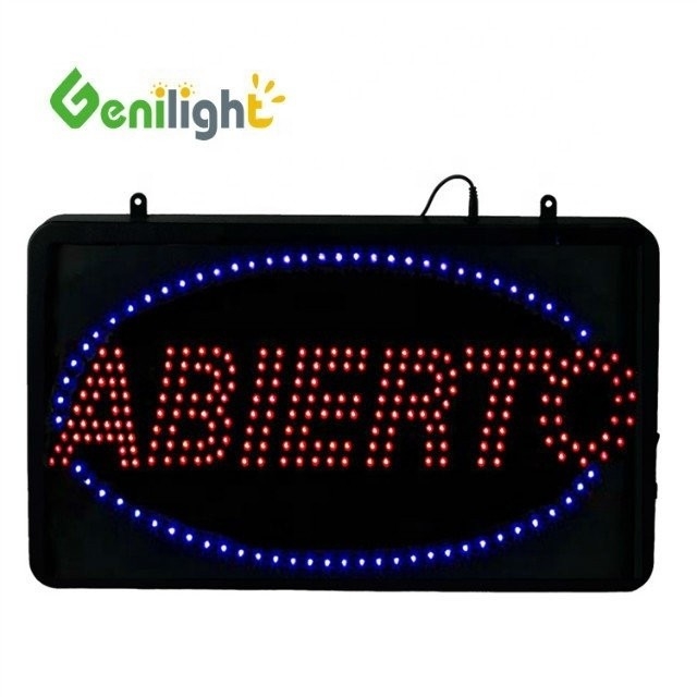 56*33 Tamaño del panel LED de luz de neón señal abierta con alto brillo desde personalizable