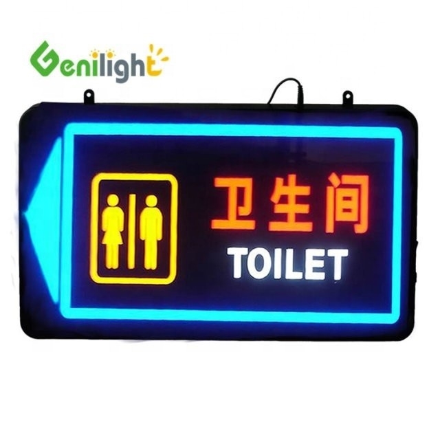 Señales de neón LED personalizadas para hombres y mujeres Toilet Adición llamativa a las tiendas minoristas