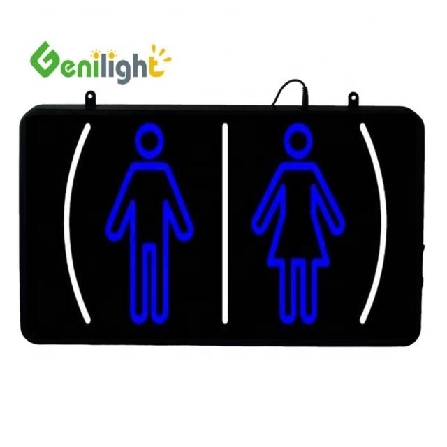 56*33 Tamaño del panel Toilet WC personalizado LED de luz de neón con 1