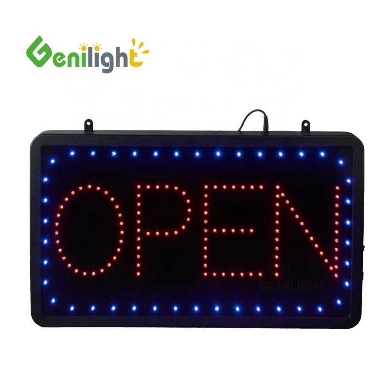 CE RoHS Certificado de potencia LVD Tabla de señalización de cadena colgante para señales abiertas de interior LED
