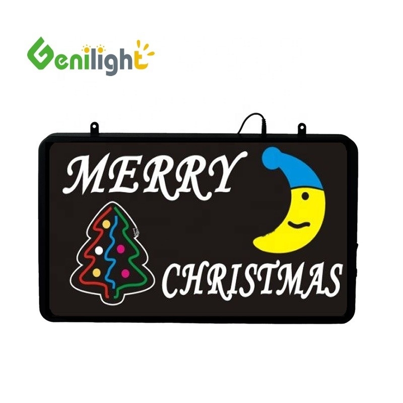Signo de luz de neón de Navidad brillante perfecto para decoración de ventanas en cualquier entorno