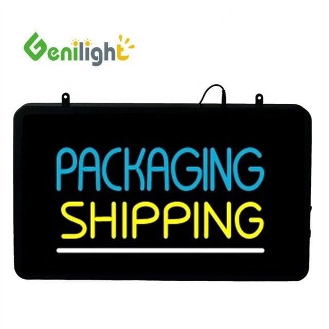 Genilight 22 * 13 pulgadas CE RoHS personalizado acrílico LED neón Se destacan de la multitud