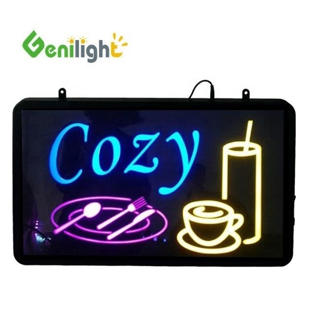 Genilight 22 * 13 pulgadas Luz de signo de neón LED personalizada para bar de la tienda Tienda y decoración del hogar