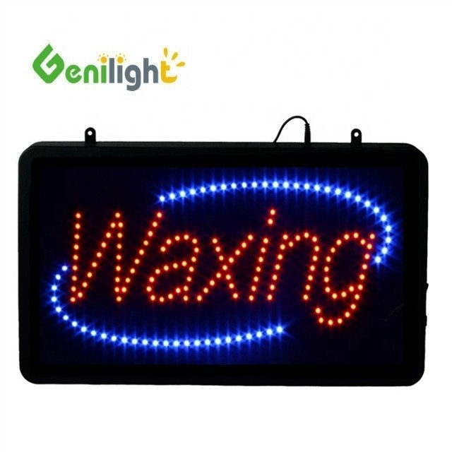 22 * 13 pulgadas DC12V Genilight interior de cera de LED animado señal para la publicidad de voltaje seguro