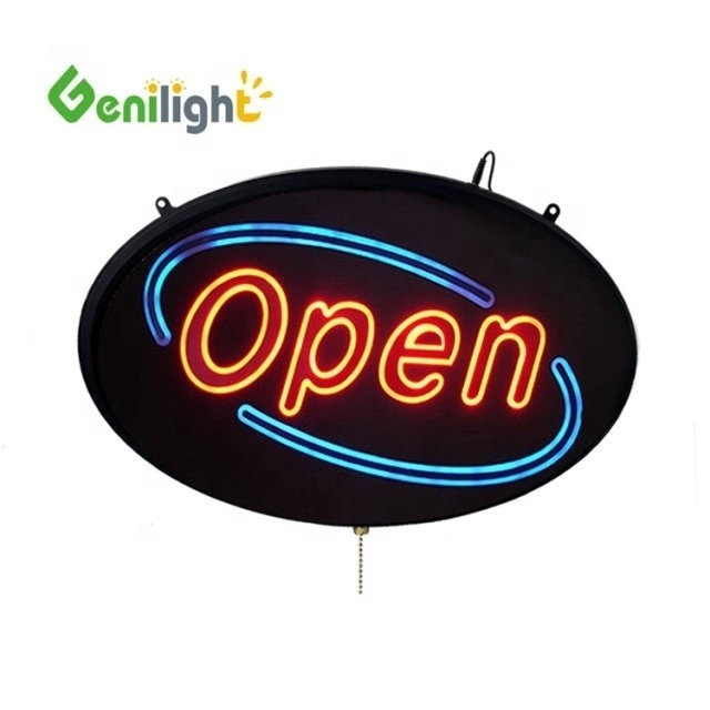 Tamaño de panel personalizable Insignia de neón LED Flex a prueba de agua abierta para OEM