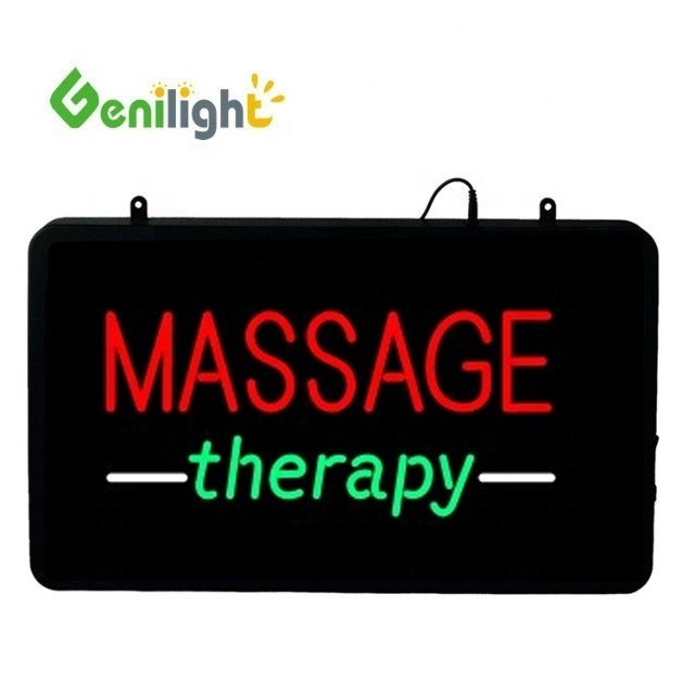 Genilight 22 * 13 pulgadas CE RoHS acrílico terapia de masaje signo de neón ideal para salón de masajes