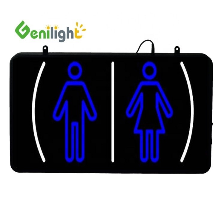 Unisex GLT-LSN5633-046 baño masculino baño femenino baño LED con 5 mm de brillo LED
